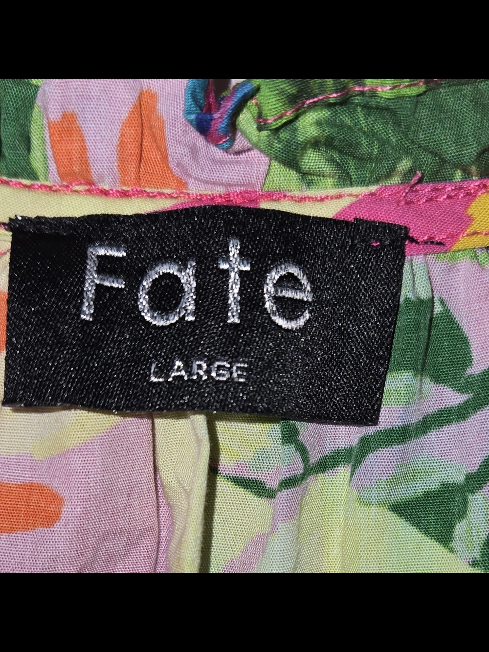 Fate Floral Ruffle Sleeve Pink Multi Boutique Top. - Picture 2 of 3